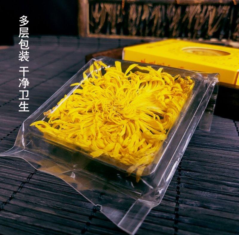修水菊花茶一朵一杯金丝皇菊清热去火花草茶特级大朵