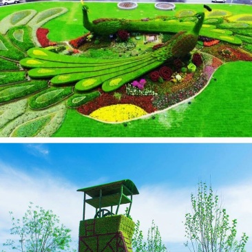 定制绿雕五色草植物绿雕动物绿雕工艺品五色草雕塑绿雕大型