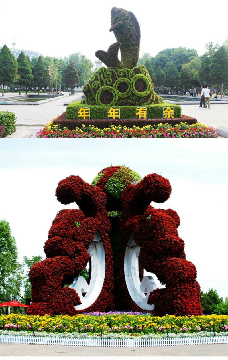 定制绿雕五色草植物绿雕动物绿雕工艺品五色草雕塑绿雕大型
