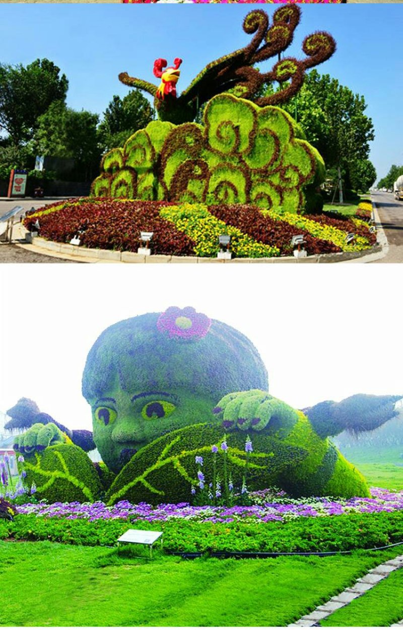 定制绿雕五色草植物绿雕动物绿雕工艺品五色草雕塑绿雕大型