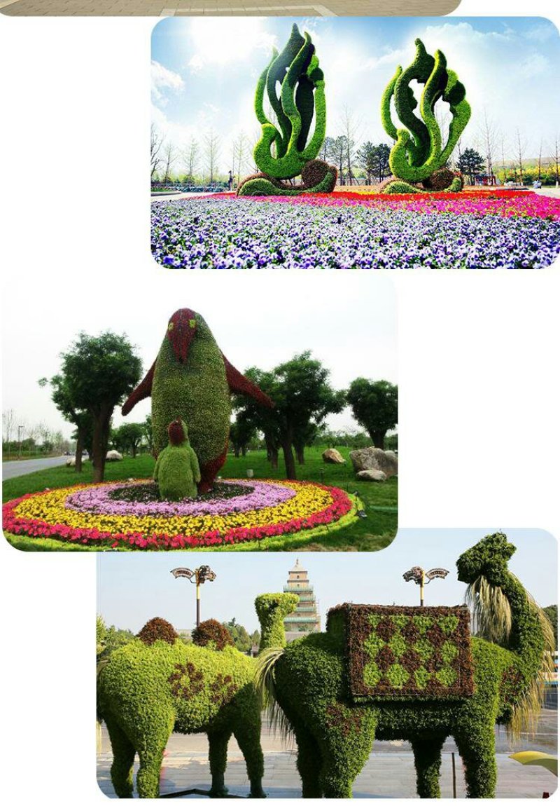 定制绿雕五色草植物绿雕动物绿雕工艺品五色草雕塑绿雕大型