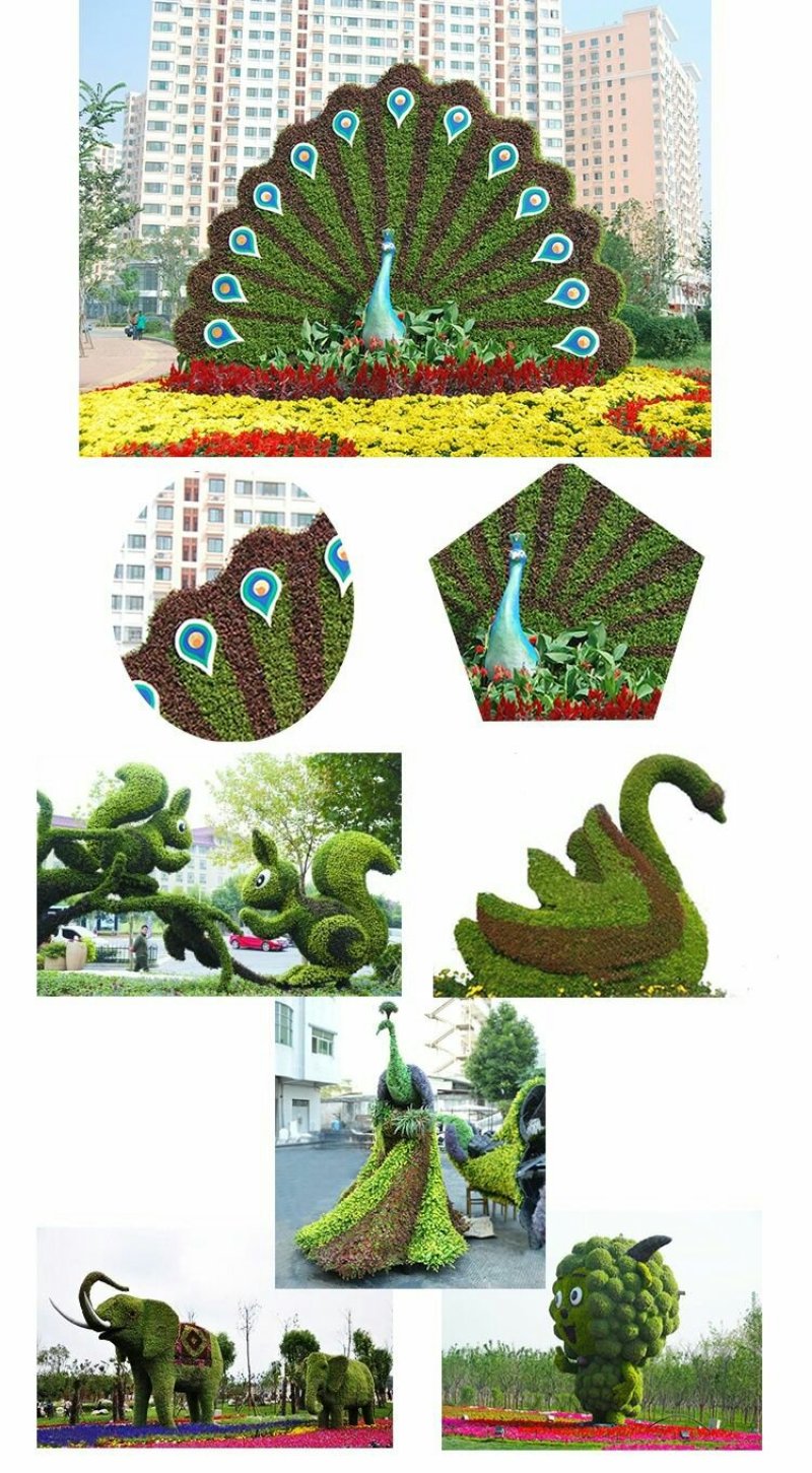 定制绿雕五色草植物绿雕动物绿雕工艺品五色草雕塑绿雕大型