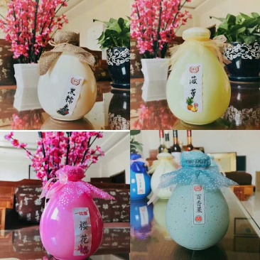 各种纯发酵花果酒，自然发酵，无任何香精色素等添加剂，