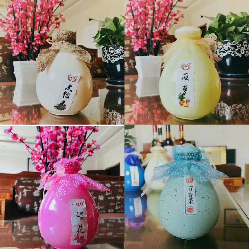 各种纯发酵花果酒，自然发酵，无任何香精色素等添加剂，