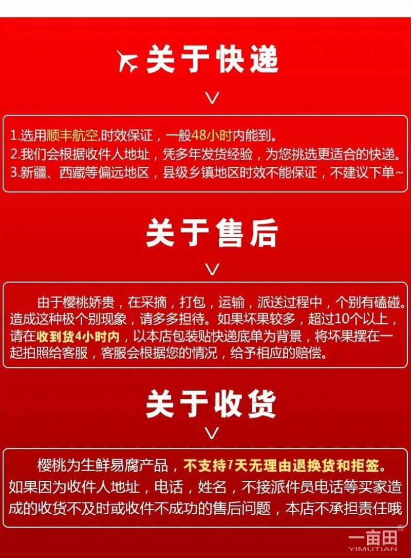 新鲜水果烟台大棚美早大樱桃车厘子精品源头果