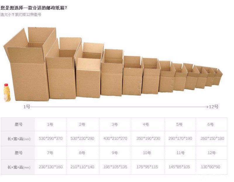 纸箱快递箱物流箱牛皮纸箱