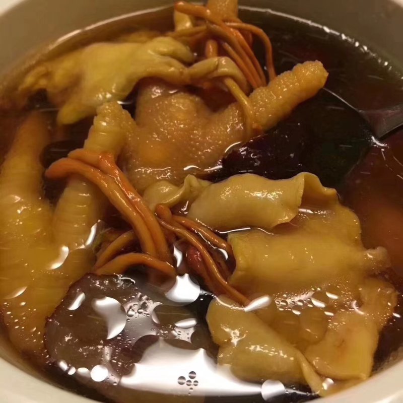 花胶虫草花炖乌鸡汤煲汤材料配料月子套餐孕妇滋补含鱼胶原蛋
