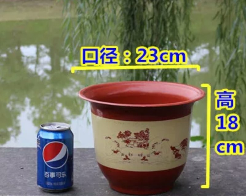 新款塑料花盆山水花盆室内客厅阳台育苗盆景防陶瓷树脂花盆