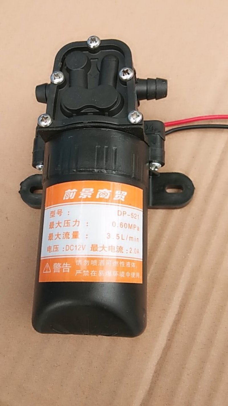 电动喷雾器水泵12v电机高效双泵隔膜泵小型打药泵自吸