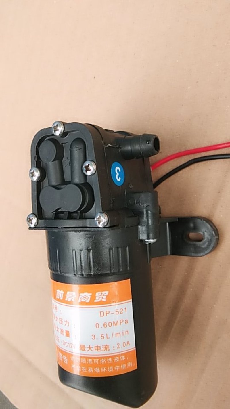 电动喷雾器水泵12v电机高效双泵隔膜泵小型打药泵自吸