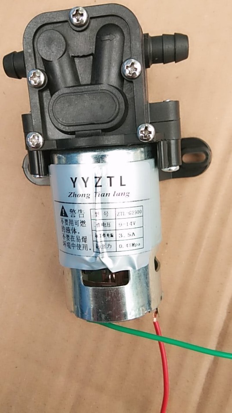 电动喷雾器水泵12v电机高效双泵隔膜泵小型打药泵自吸