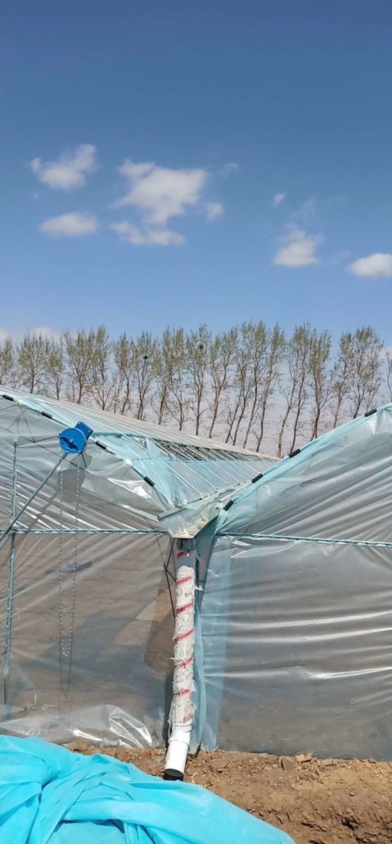 大棚配件顶用卷膜器倒链式卷膜80米省时省工
