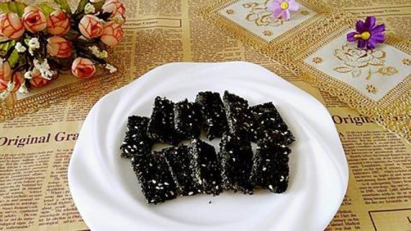 黑芝麻核桃营养糕办公室休闲芝麻片黑芝麻核桃枸杞糖