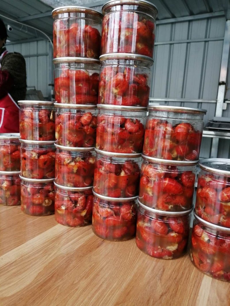 香辣龙虾尾海鲜零食麻辣小龙虾尾即食罐装香辣味虾球250克