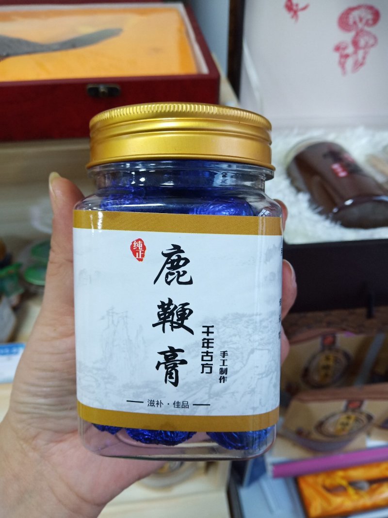 鹿鞭膏纯手工熬制男用补养