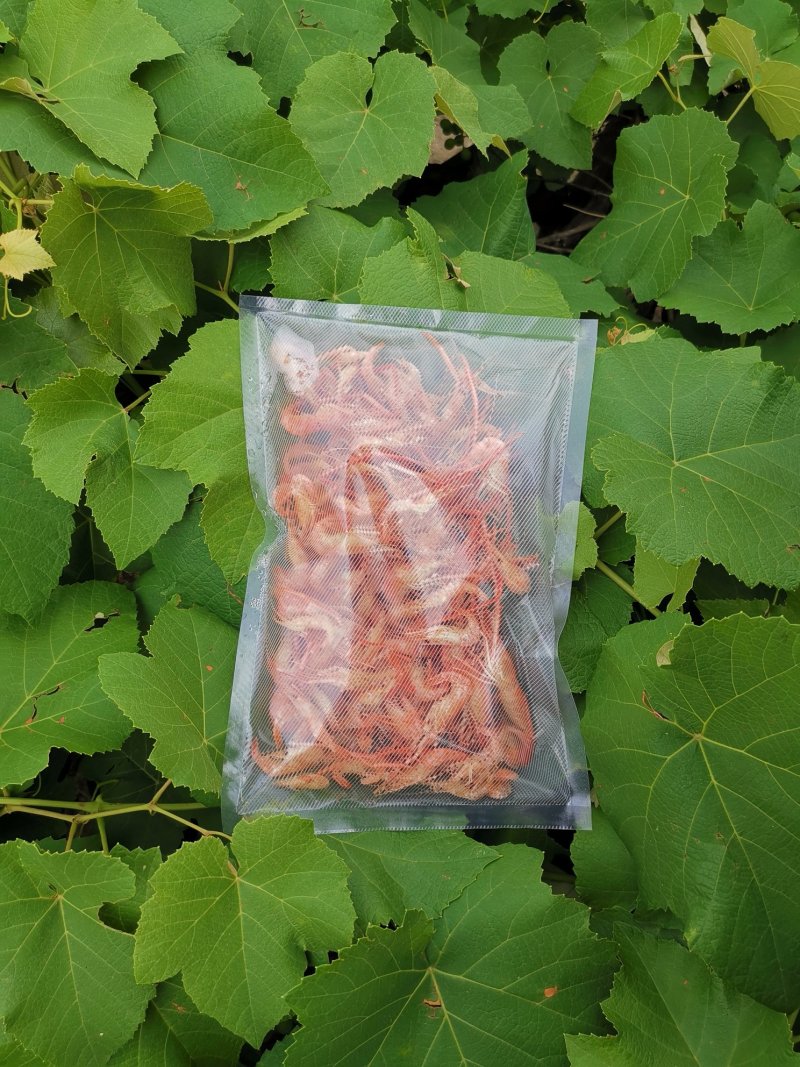 万峰湖野生河虾蒸熟风干虾开袋即食