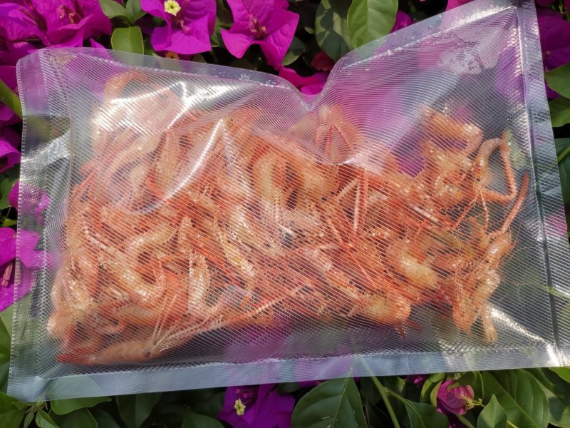 万峰湖野生河虾蒸熟风干虾开袋即食