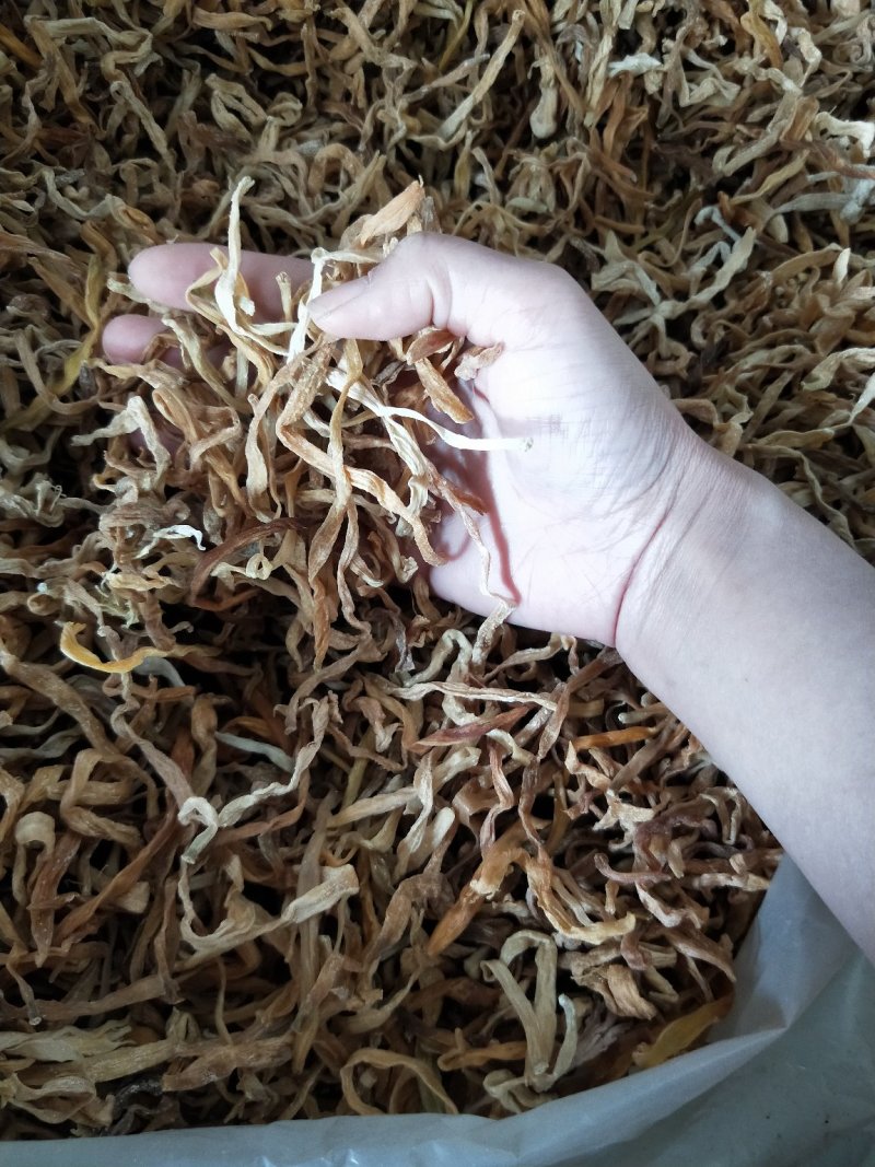 处理菜，颜色不好，黄花菜9成干，