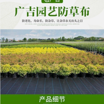厂家直销园艺地布防草布果园除草布果树防草大棚抑草布地布除
