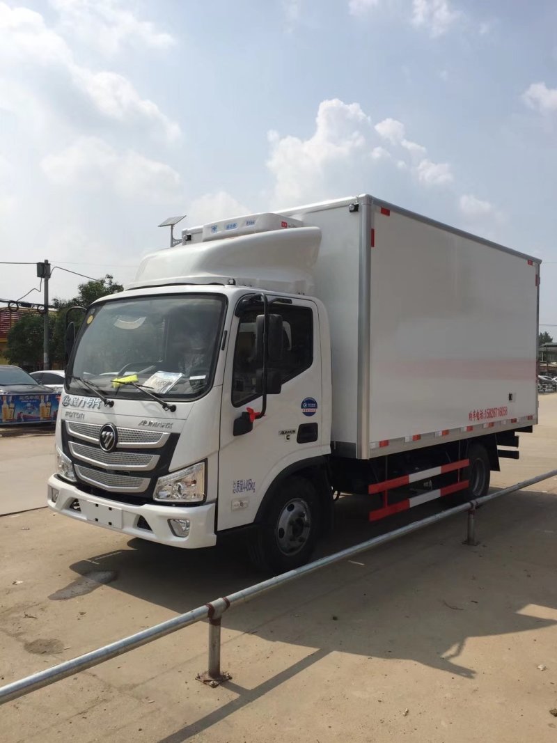 福田欧马可S34.2米肉钩冷藏车