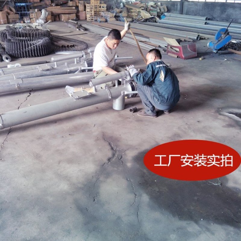 现货165管径3-8米抽粪机，优质热镀锌管绞龙螺旋吸粪机