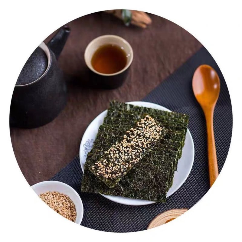 芝麻夹心海苔脆儿童即食海苔夹心脆海苔宝宝儿童零食罐装