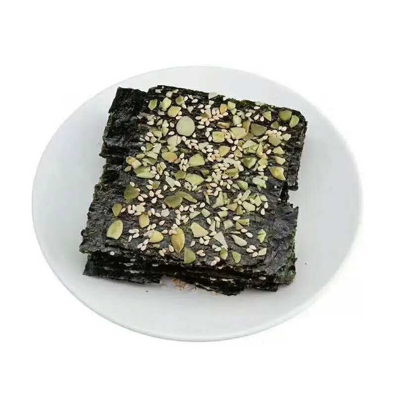 芝麻夹心海苔脆儿童即食海苔夹心脆海苔宝宝儿童零食罐装