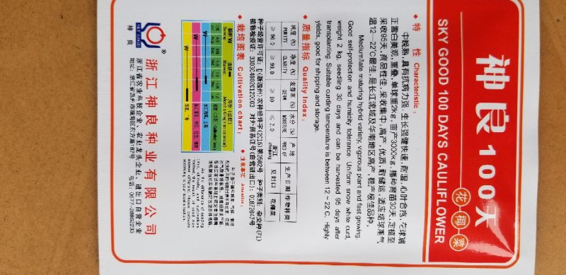 一代交配/神良白花菜种子