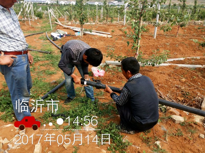 圆柱滴灌管果园，山地，葡萄等铺设方便！双滴孔抗晒耐用