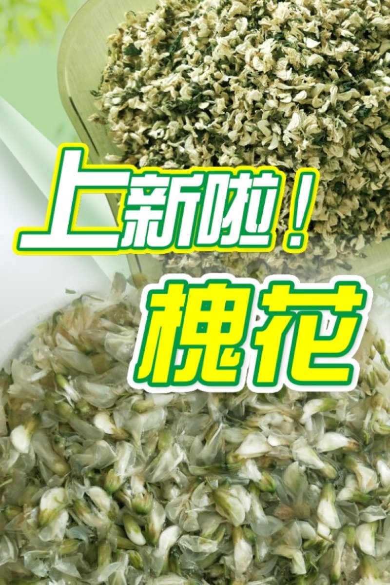 一级脱水槐花，野生无硫熏，泡发率10倍，天然晾晒，体积大