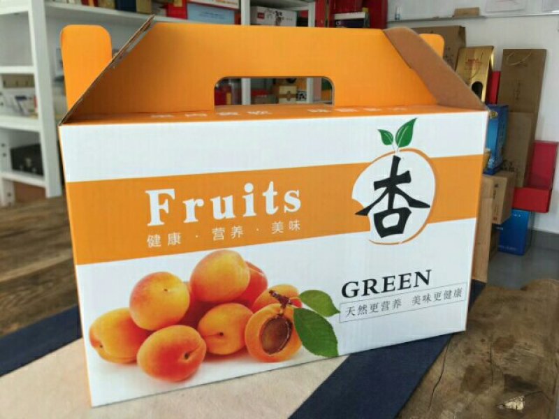红薯地瓜水果品包装盒手提礼盒定做，可设计图案文字