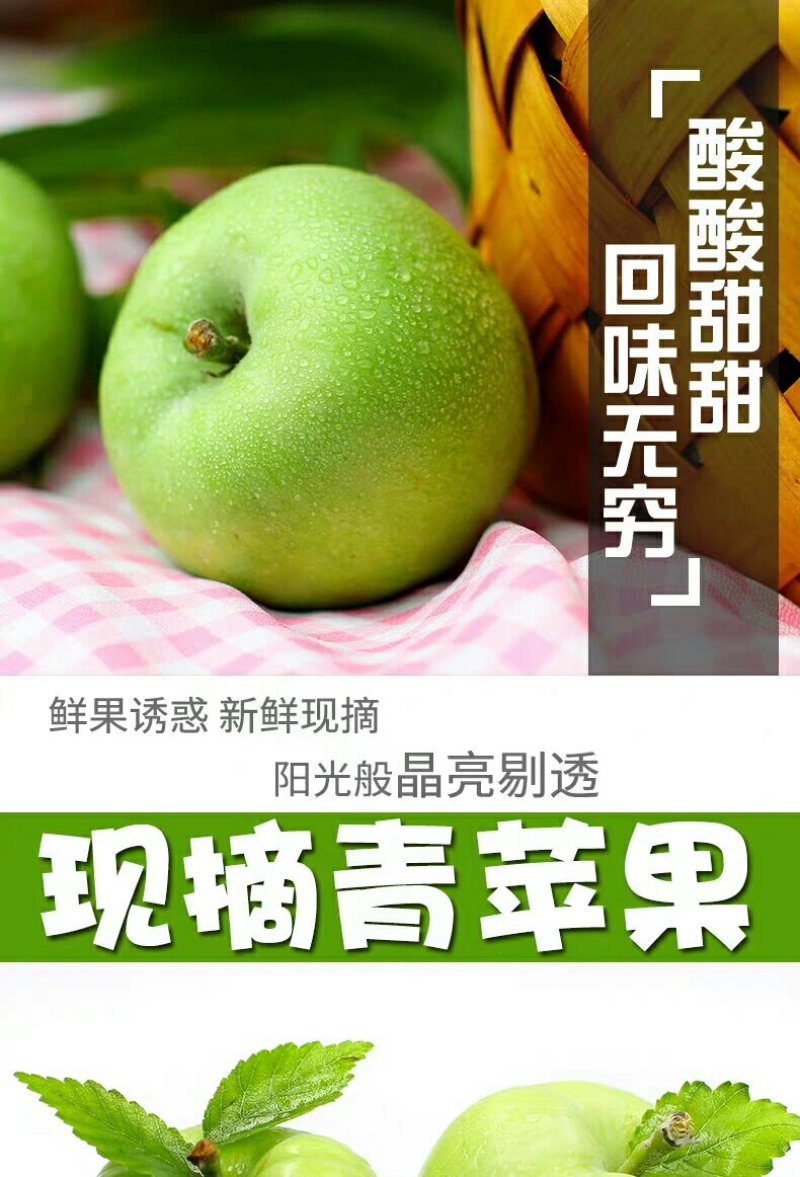 山西青苹果5/10斤装长期供应一件代发对接各平台