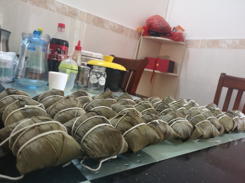 正宗东莞道滘特产单黄裹蒸粽