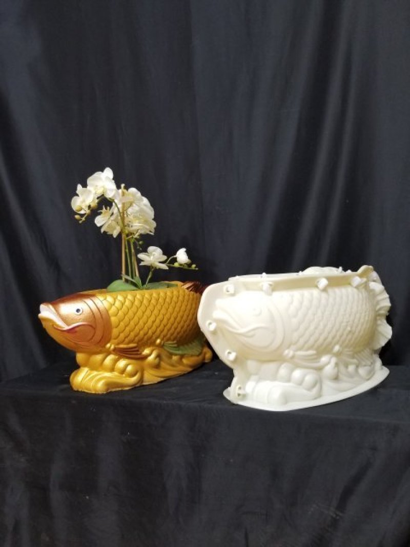 欧式花盆模具，花卉金龙鱼，水泥