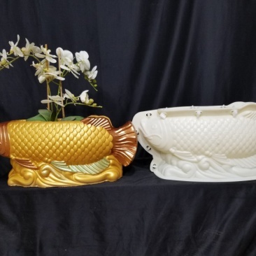 欧式花盆模具，花卉金龙鱼，水泥