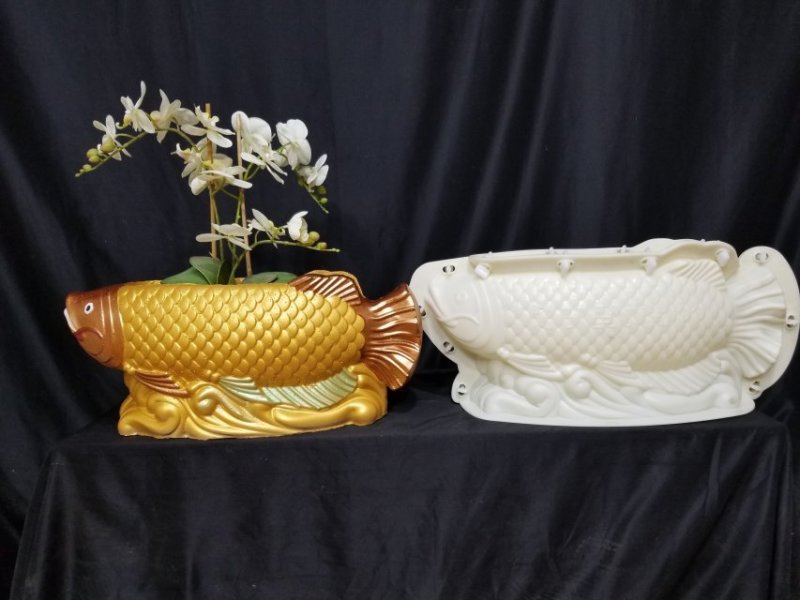 欧式花盆模具，花卉金龙鱼，水泥