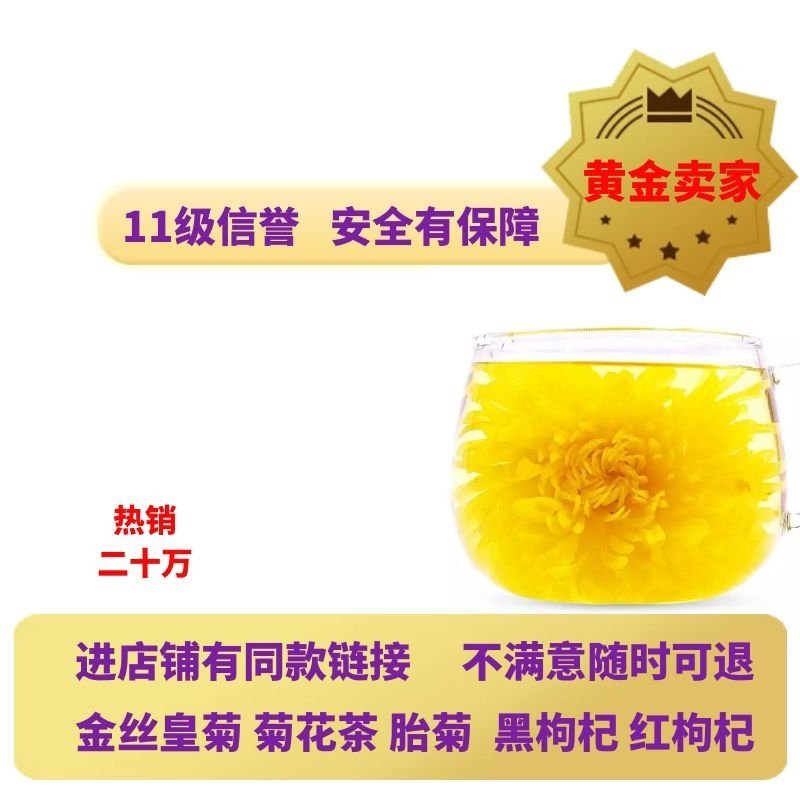 菊花茶袋装500克安微黄山贡菊大朵