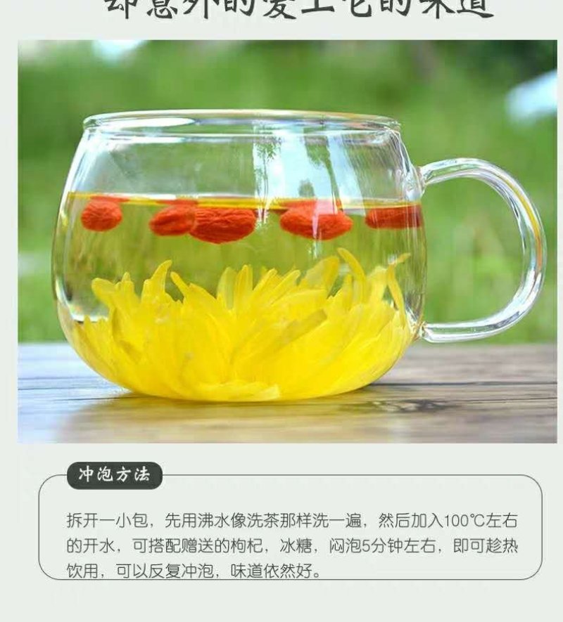 菊花茶袋装500克安微黄山贡菊大朵