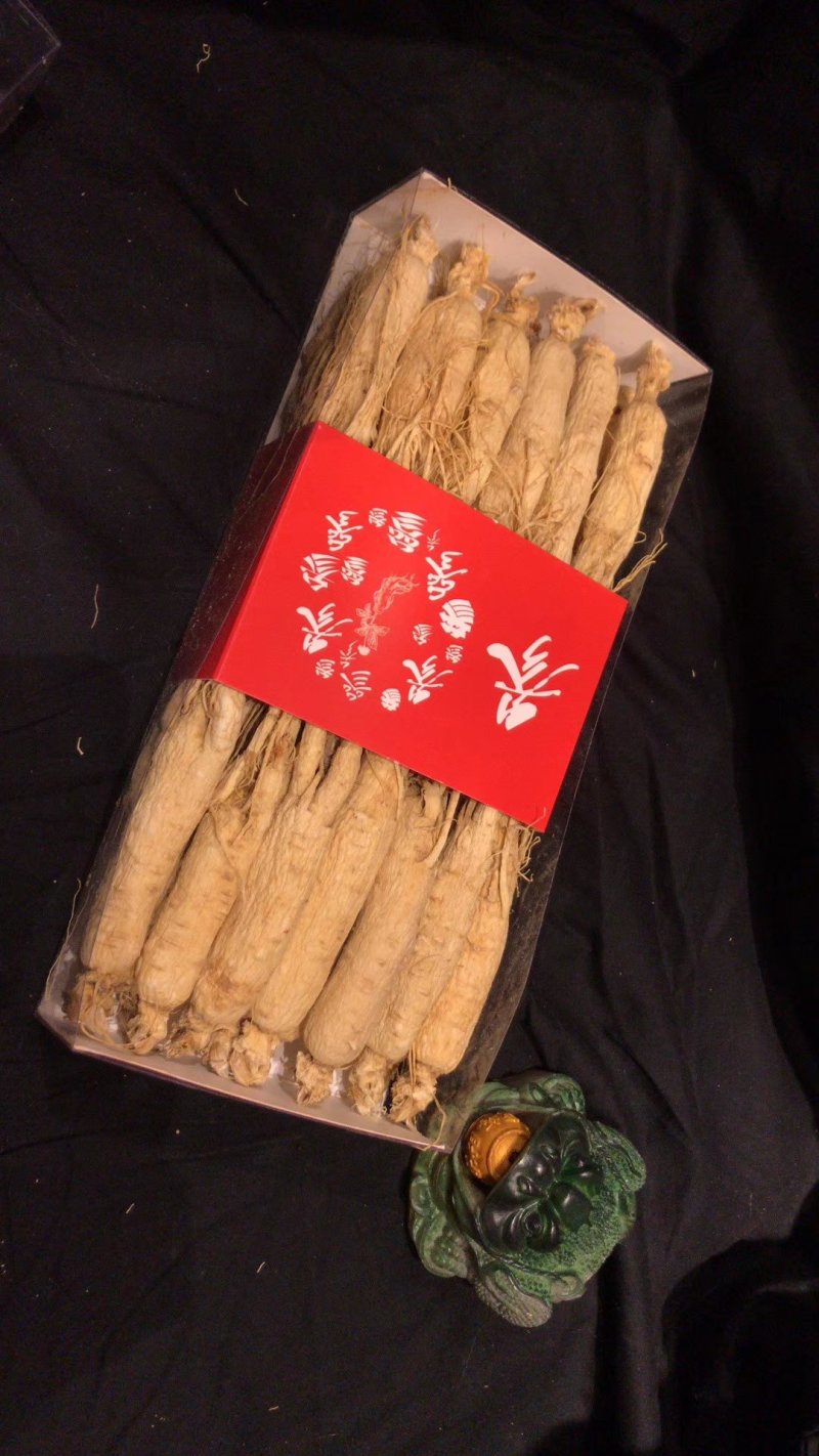 人参生晒参吉林人参半斤装20支每盒中通包邮