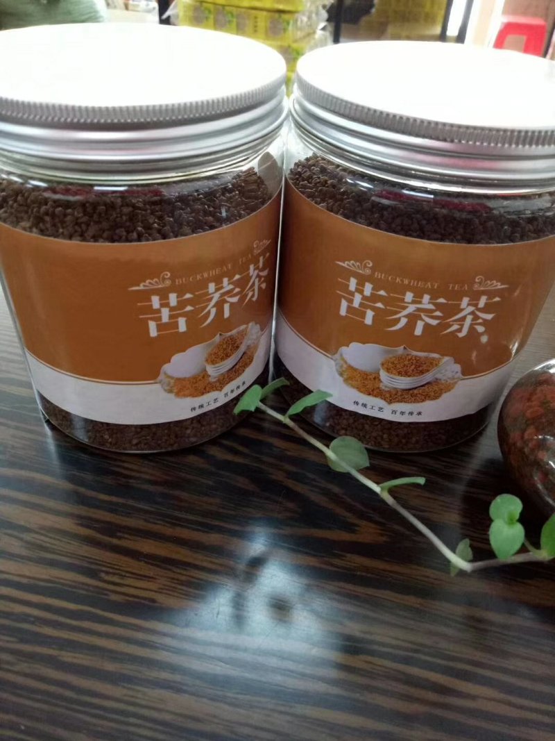 原产地黑苦荞茶罐装500克