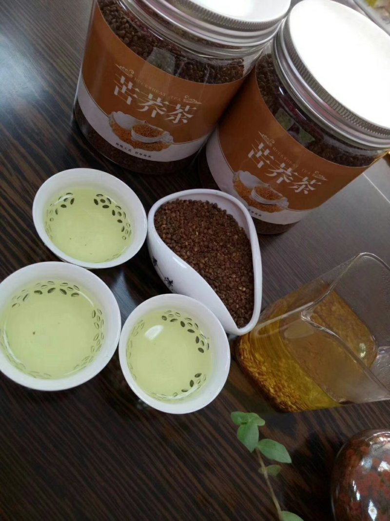 原产地黑苦荞茶罐装500克