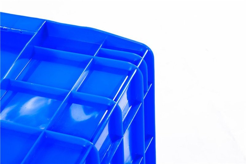 塑料周转箱蓝色黑色加盖工具箱收纳箱防静电塑胶周转