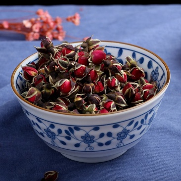 金边玫瑰花茶云南玫瑰花茶散装花果茶金边玫瑰