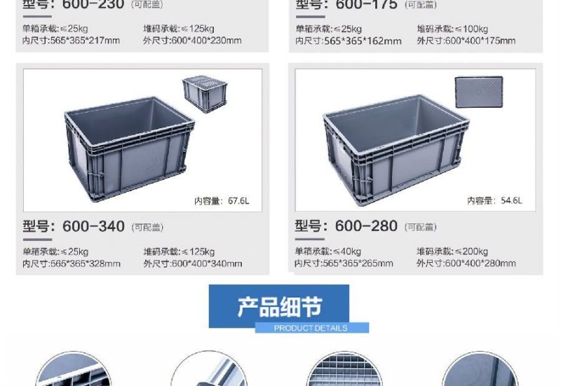 物流箱汽车零部件耐用耐摔耐磨耐油污