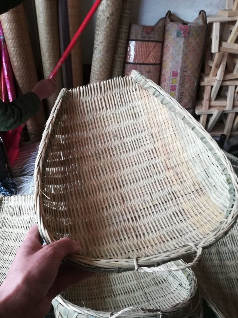 手工编织淘菜篮
