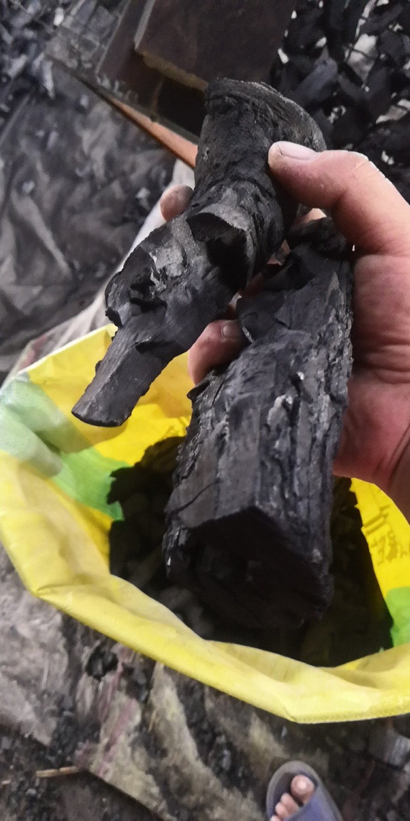 干馏纯果木炭真正的高温无烟
