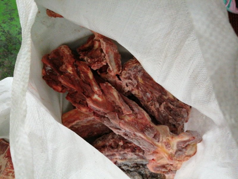 新鲜现杀多肉驴马蝎子脊骨脖骨