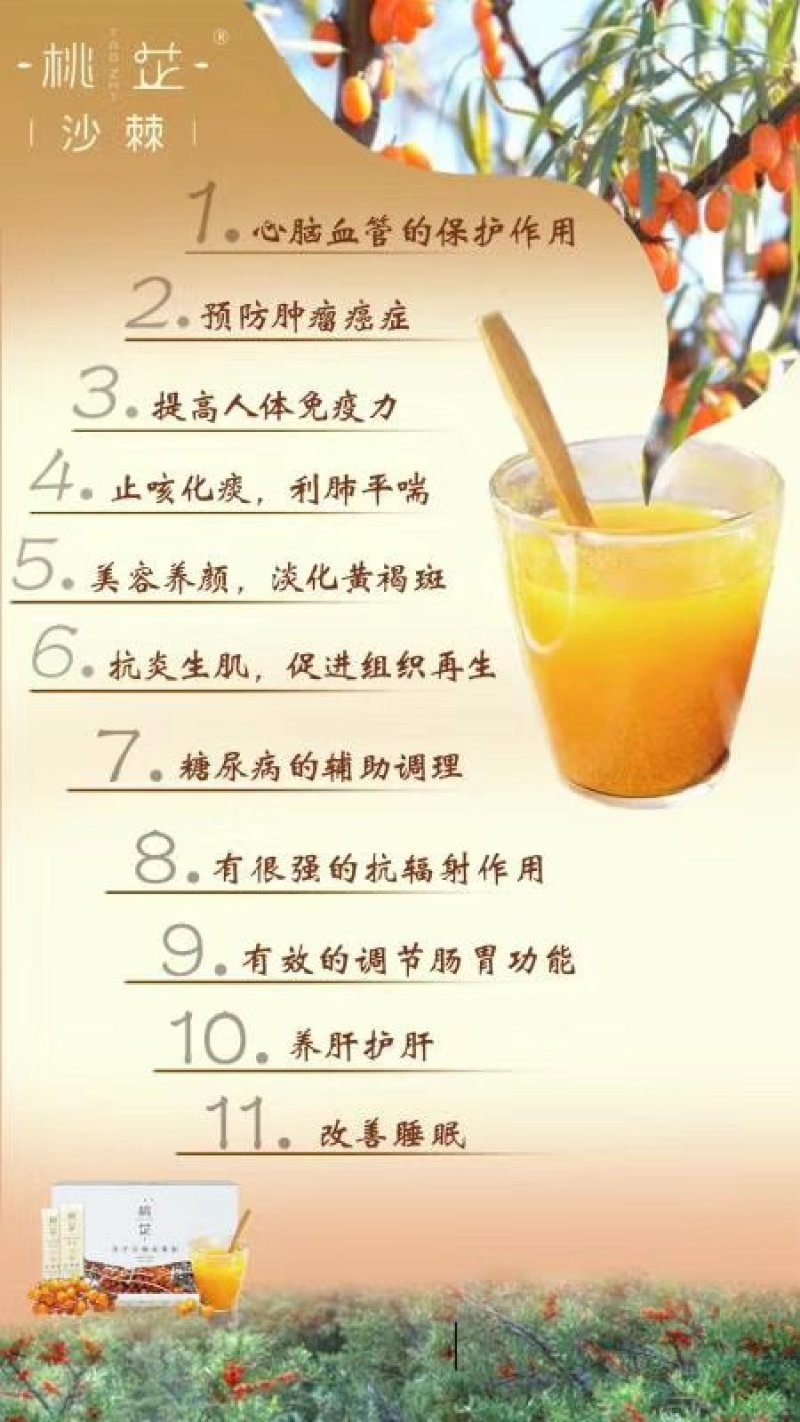 沙棘原果打粉（全粉）一斤起包邮