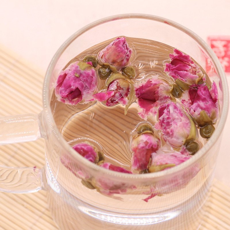 云南金边玫瑰花茶干玫瑰花茶正品高原自然无硫金边玫瑰花茶养