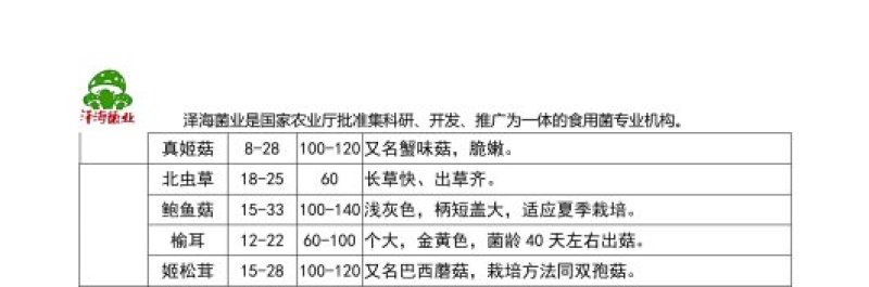 泽海食用菌平菇菌种颗粒种菌种二级种原种接栽培种椴木栽培菌